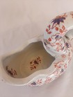 Large Japanese Meiji Period Imari Porcelain Swan Planter