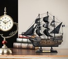 Sailingstory Wooden Pirate Ship Model Black Pearl Sailing Ship Decor 10 