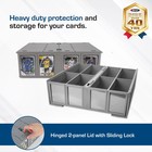 Collectible Card Bin - Single Gray   Storage For Trading Cards   Holds 3200 C   