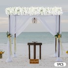 Artificial Silk Flowers Row  Dahlia  Rose  Hydrangea  Home Party Wedding Decor
