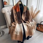 Luxury Cashmere Feel Women Scarf Thick Warm Winter Shawl Wrap Pashmina Blanket