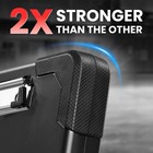 Sooez Toughest Clipboard With 13 58  X 9 87  X 1 46   Pink With Black Corner 