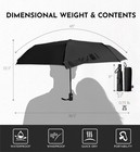 Compact Travel Windproof Umbrella  43  Auto Open close Folding Quick Dry Umbrell