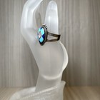Carolyn Pollack Relios Ring 10 Turquoise Multi Stone Inlay Sterling Silver