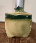 Vintage Chinese Rickshaw Ceramic Planter Pot Shawnee 539 Asian Man Pulling Cart