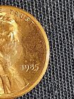 1985 Penny Errors No Mint Mark  Struck Off Center  Ddo  On  i  No  l 