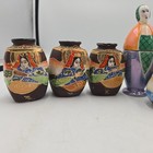 Lot Of 9 - Vintage Miniature Chinese Pottery