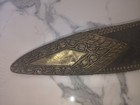 Antique Shamshir Big Kukri Gurka Dagger Knife Silver Stones Gold