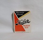 Vintage Huber Beer Brewing Matchbook Monroe Wisconsin Advertising Matches Full