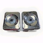 Nice Mcm 1950 s Lincoln Beautyware Sugar   Flour Metal Kitchen Canisters W  Lids