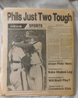 Oct 16 1980 Philadelphia Phillies Win World Series Game 2 Daily News Newspaper