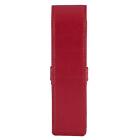 Leather Double Pen Case Pencil Pouch Holder For Two Fountain Ballpoint Roller   