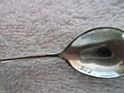 Set Of 3 Vintage 800 Sterling Silver Salt  Sugar Twisted Stem Spoons 25 Grams