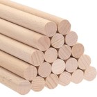 24  Wooden Dowel Rods Set - 25 Pack Birch Hardwood Crafting  Diy  Furniture Part