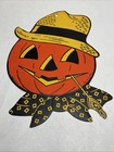 2 Vntg Luhrs Jol Jack-o-lantern Halloween Decorations Hats Pipe   Straw