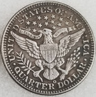 1897-o New Orleans Mint Silver Quarter Silver Coin Barber 25c High Grade
