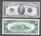 1934-c  10 Silver Certificate   Fr 1704   Nice Crisp About Uncirculated Note