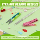 Uoou 85 Pcs Beading Needles  8 Sizes Long Straight Bead Embroidery Needles   Bea