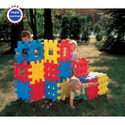 Waffle Block Set - 18 Pieces Blue Red Yellow Little Tikes Blue Red Yellow