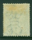British Colonies - Bermuda 1874 Victoria - Surch  - 3p On 1sh Green Sc  12 Used