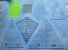 Acrylic Quilt Template Lot Of 15 Half Hex Mini Mosaic Omnigrid 60  Triangle Etc