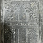 Wwii Era Pocket New Testament Bible Embossed Leather Soldier Religious Book