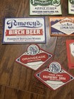 Lot Of 13 Vintage Soda Pop Bottle Paper Labels Pioneer Innisfallen Perry Howdy