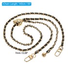 55 Inch Purse Chain Strap  Adjustable Handbag Chains For Bags  Black light Gold