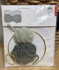 Macrame Wall Hanging Kit Gray Yarn Rings Nwt