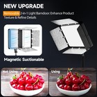 Led Video Light Kit With Phone Holder   Barndoor  2800-7000k Dimmable Studio    