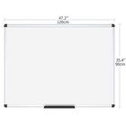 Viz-pro Magnetic Dry Erase Board  48x 36 Inches  Silver Aluminium Frame