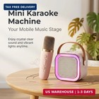 Wireless Bluetooth Karaoke Microphone Portable Handheld Mic Speaker 3-in-1 For A