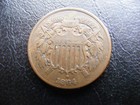 W551 Usa 2 Cents 1864 Free Postage