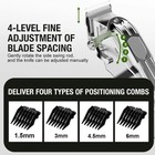 Professional Hair Clippers Trimmer Mens Barber Hair Cutting Kit Machine Cordless