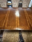     Large Extravagant Grand Vintage Mahogany Dining Room Table With 11 Chairs   