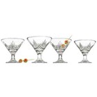 Crystal Martini Glasses  Set Of 4 By Godinger Dublin Shannon - 5 Oz  New In Box