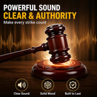 Wooden Gavel And Sound Block Set  9 8 Inch Judge Gavel With 4 8 Inch Block  Loud