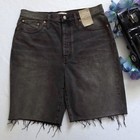 Madewell Nwt High Rise Long Denim Shorts Women 30