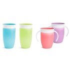 Spill Proof Toddler Sippy Cups 10oz   Trainer Cups 7oz  2 Pack - Green blue   Pi