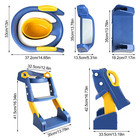 Kids Potty Training Toilet Seat W  Ladder Foldable Anti Slip Step Toddler Seat
