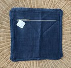 New Serena   Lily Artichoke Pillow Cover  20    Sq -vintage Indigo coastal Blue