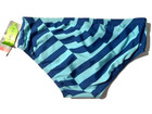 New Speedo Pro Lt  Mens Blue Vortex  Stripe Swim Brief Fitness Swimsuit Sz 38