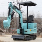 Kubota Dieseel Water Cooling 1ton 2200lb Mini Hydraulic Excavator rake Us Spot