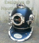 Diving Helmet Mark V Deep Sea Scuba 18  Full Size Antique U s Navy Brass Divers