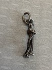 Vintage Antique Uncle Sam Sterling Silver Charm 3d Figural Patriotic Usa