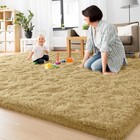 Area Rugs For Living Room Modern Bed Room Rug Soft Fluffy Shaggy Carpet Rugs Mat