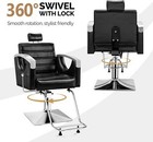 Hydraulic Reclining Barber Chair Ladies Hair Spa Salon Styling Beauty Equipment