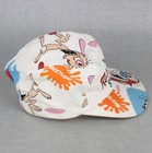 Ren   Stimpy Show Hat Cap 1992 Vtg Nicktoons 5-panel All Over Print Adjustable