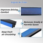 4pcs Engine Air Filter 2515573c1 For International Lt625 Lt Rh Trucks P643132