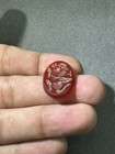 Ancient Near Eastern Sasanian Sassanid Carnelian Stone Intaglio Seal
